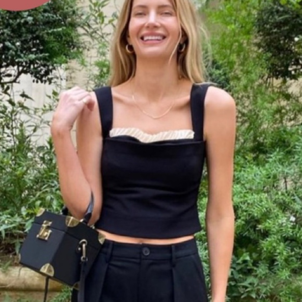Antonio Melani + Courtney grow sleeveless ruffle top